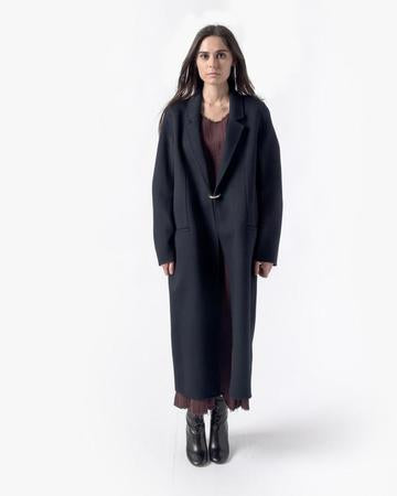 Foin Double Coat in Navy