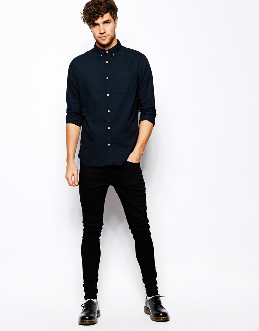Navy blue shirt
